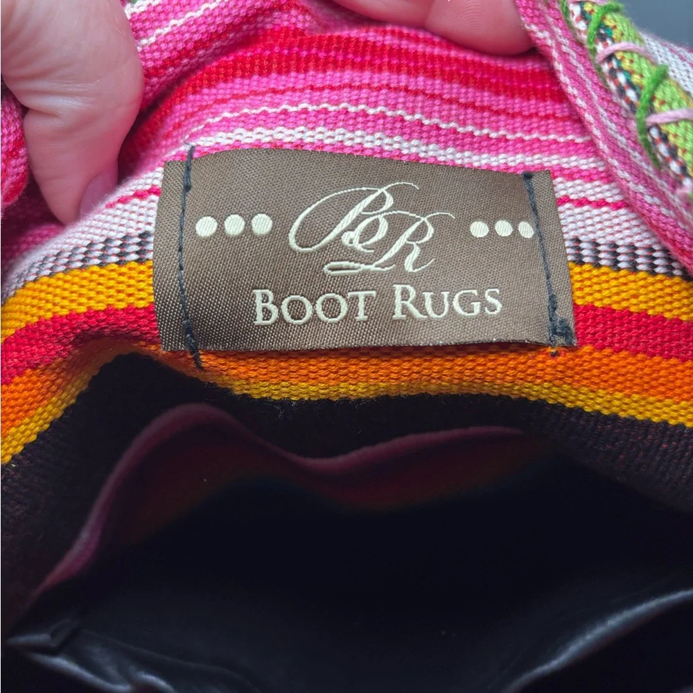 Skull Boot Rugs Handmade Embroidered Beaded Handbag Purse Bohemian Uniqu… - Picture 9 of 9